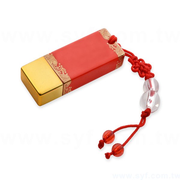 隨身碟-中國風印刷青花瓷USB-金紅陶瓷隨身碟-兩種訂購推薦顏色可選-採購訂製股東會贈品_1