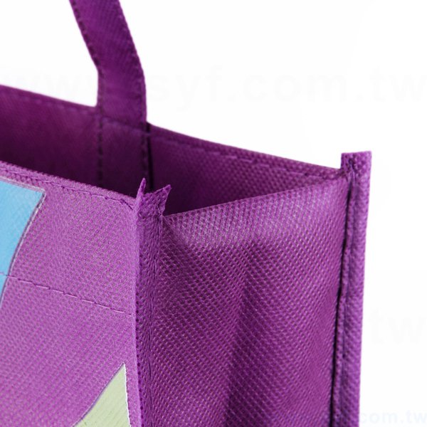 不織布袋-彩色熱轉印-立體購物袋-環保不織布材質-採購訂製環保袋_3