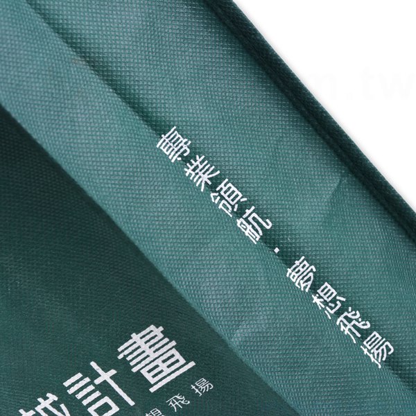不織布購物袋-厚度80G-尺寸W22.5xH32xD10cm-四面單色印刷_3