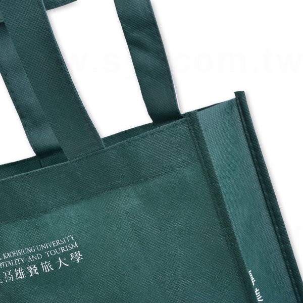 不織布購物袋-厚度80G-尺寸W22.5xH32xD10cm-四面單色印刷_2