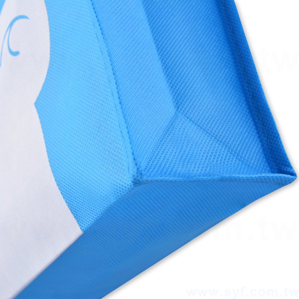 不織布環保購物袋-厚度80G-尺寸W35xH24xD8cm-雙面單色可客製化印刷_4