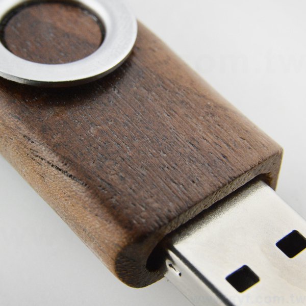 環保隨身碟-原木禮贈品USB-木製金屬旋轉隨身碟-客製隨身碟容量-採購訂製印刷推薦禮品_2