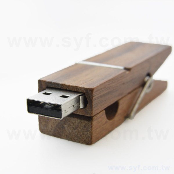 環保隨身碟-原木禮贈品USB-木製夾造型隨身碟-客製隨身碟容量-採購訂製印刷推薦禮品_2