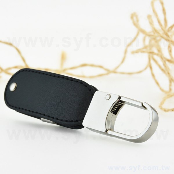 皮製隨身碟-鑰匙圈禮贈品USB-金屬環皮革材質隨身碟-客製隨身碟容量-採購訂製印刷推薦禮品_4