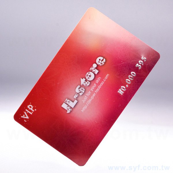 PVC厚卡(信用卡厚度)雙面亮膜700P會員卡製作-雙面彩色少量印刷-VIP貴賓卡_0