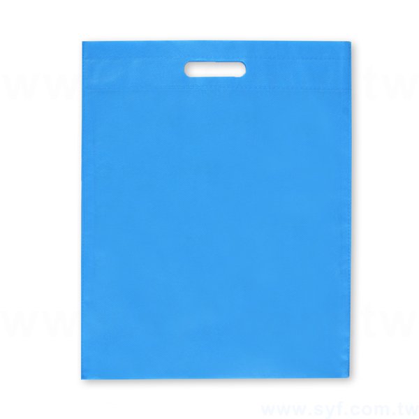 不織布沖孔環保袋-厚度80G-尺寸W33.5xH42cm-單面單色可客製化印刷_2