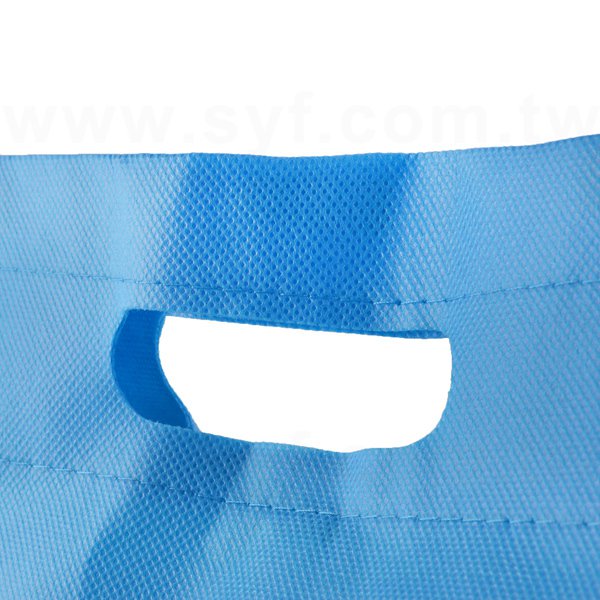 不織布沖孔環保袋-厚度80G-尺寸W33.5xH42cm-單面單色可客製化印刷_3