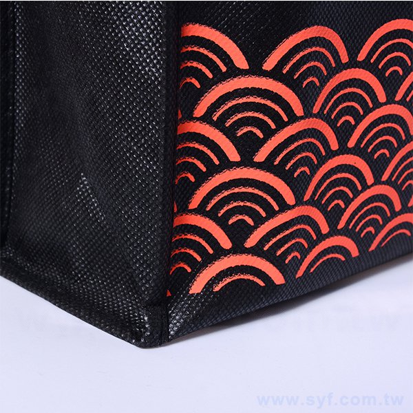 不織布手提袋-厚度80G-尺寸W28xH36xD9cm-雙面雙色可客製化印刷_5