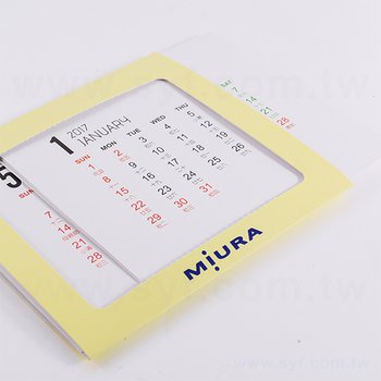 方形圓角桌曆-亮膜紙盒-單面彩色立式桌曆印刷-多款材質月曆卡搭配_2