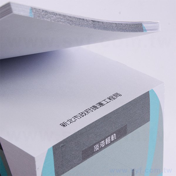 方型紙磚-10x8.5x7cm四面彩色印刷-內頁單色印刷附棧板便條紙_4