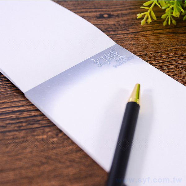 方型便條紙-封面彩色印刷上亮膜-30張內頁單色印刷便條紙_4