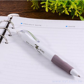 素雅簡約廣告筆-矽膠防滑筆管禮品-單色原子筆-採購批發贈品筆製作(同52AA-0013)_4