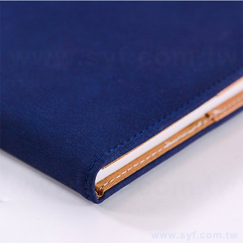 25K精裝工商日誌-羊絨中藍裱厚版萬用手冊-可客製化內頁及印LOGO_3