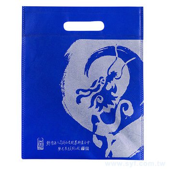 不織布沖孔環保袋-厚度80G-尺寸W23xH30cm-單面單色可客製化印刷_2