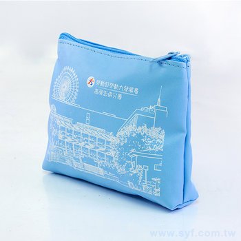 零錢包-PU皮料防水拉鍊袋W13.5xH10.5xD2.5cm-單色網版印刷-可印刷logo_3