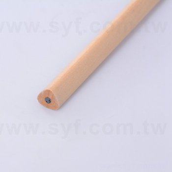 原木環保鉛筆-大三角兩切頭印刷廣告筆-採購批發製作贈品筆_9