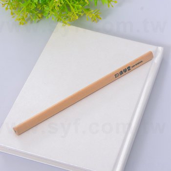 原木環保鉛筆-大三角兩切頭印刷廣告筆-採購批發製作贈品筆_12