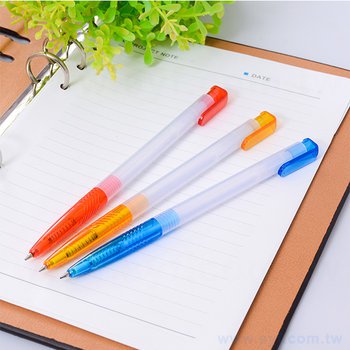 廣告筆-透明按壓式禮品筆-單色中油筆-工廠客製化印刷贈品筆_4