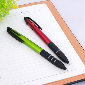 觸控筆-商務電容禮品多功能廣告三色筆-兩用觸控廣告原子筆_11