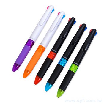 多色廣告筆-三色筆芯防滑筆管-多款筆桿搭配_0