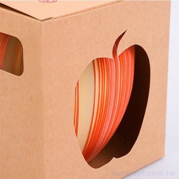 立體造型便條紙-蘋果便條紙-150張內頁彩色印刷/附紙盒_2