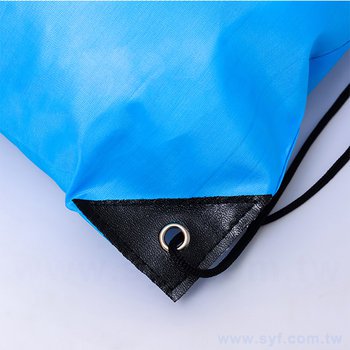 210g單色網版印刷束口袋-尼龍材質束口包-多種布色可選-可加LOGO客製化印刷_3