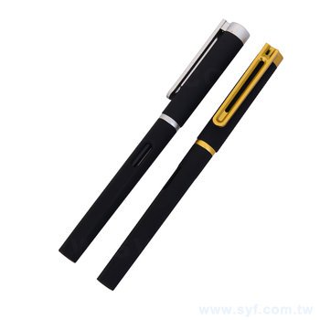 廣告筆-開蓋式消光筆管禮品-單色中性筆-工廠客製化印刷贈品筆_0