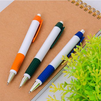 廣告筆-按壓式白管亮彩廣告筆-單色原子筆-採購訂製贈品筆_5