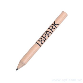 鉛筆-原木環保禮品-短筆桿印刷兩邊切頭廣告筆-採購批發製作贈品筆_6