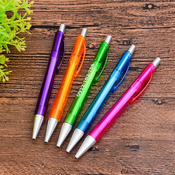 廣告筆-彩色半透單色原子筆-五款筆桿可選禮品-工廠客製化印刷贈品筆_5