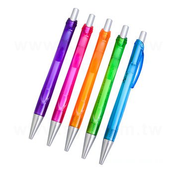 廣告筆-彩色半透單色原子筆-五款筆桿可選禮品-工廠客製化印刷贈品筆_0