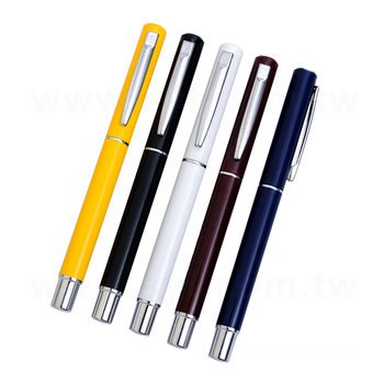 廣告筆-仿鋼筆金屬禮品-開蓋原子筆-多色款筆桿可選_0
