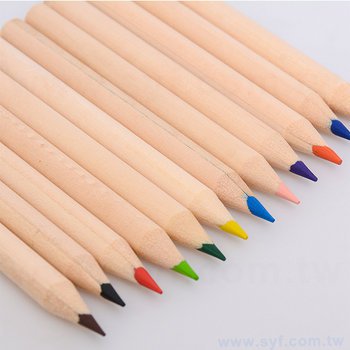 12色短彩色鉛筆-紙圓筒廣告單色印刷禮品-環保廣告筆-客製印刷贈品筆_3