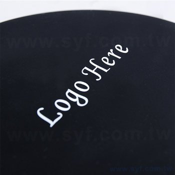矽膠PVC杯墊-圓形10cm-單色印刷-訂製矽膠禮贈品_1