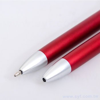 追劇神器觸控筆-旋轉式廣告筆-手機架觸控兩用原子筆-採購訂製贈品筆_1