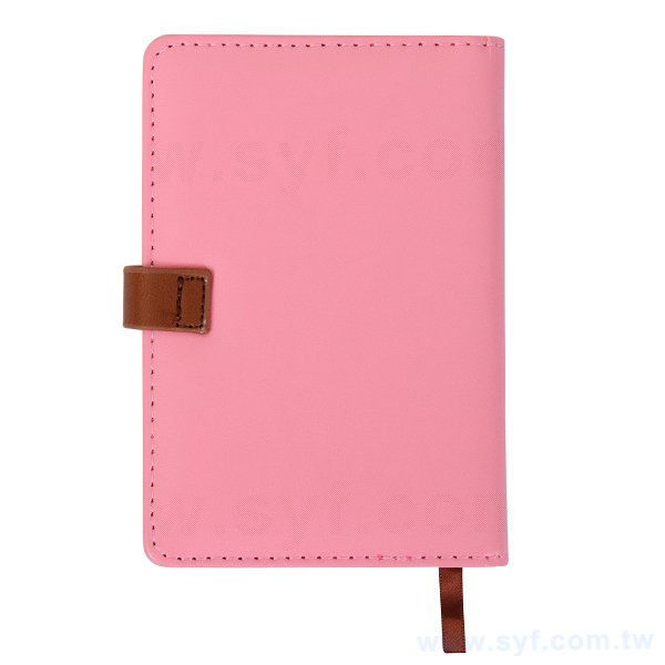 粉色工商日誌-包扣式精裝筆記本-2