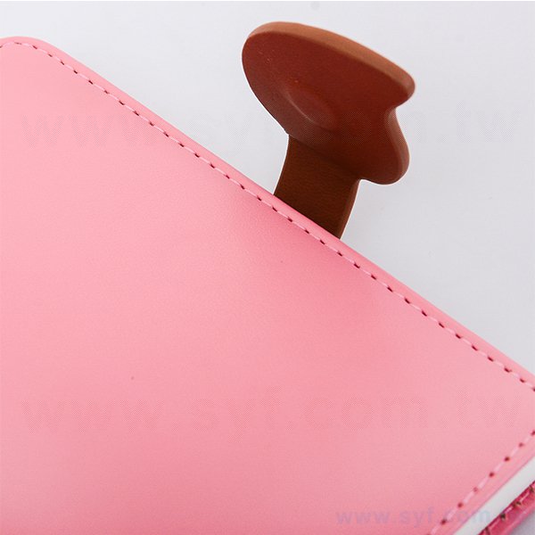 粉色工商日誌-包扣式精裝筆記本-5