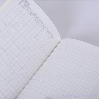 筆記本-A6珠光斜織紙精裝+鬆緊帶-封面燙印-客製化記事本_5
