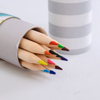 12色長彩色鉛筆-紙圓筒廣告印刷禮品-環保廣告筆-客製印刷贈品筆_8