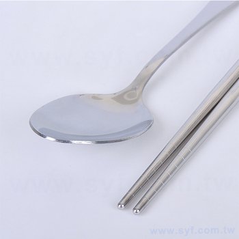不鏽鋼餐具(基本款)2件組-筷.匙-附小麥收納盒_1