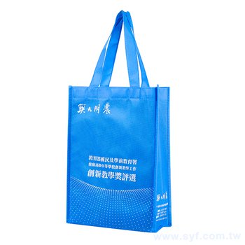 不織布環保袋-厚度80G-尺寸W22.5xH32xD10cm-四面單色印刷_0