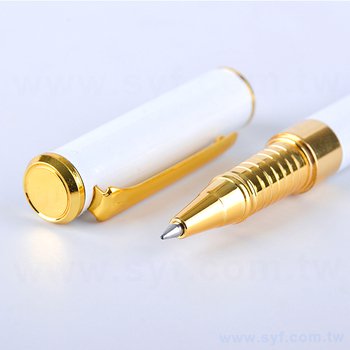 廣告純金屬筆-開蓋式白桿原子筆_2