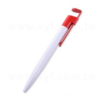 追劇神器廣告筆-按壓式白筆管推薦禮品-單色原子筆-採購客製印刷贈品筆_0