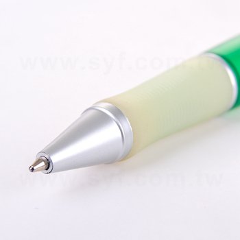 廣告筆-按壓式防滑筆套推薦禮品-單色原子筆-客製化贈品筆_1