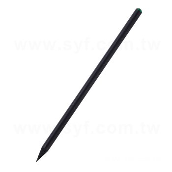 黑木鉛筆+鑽單色印刷-消光黑筆桿印刷禮品-採購批發製作贈品筆_0