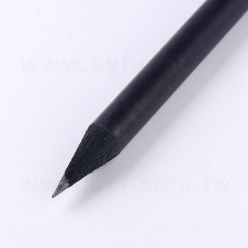 黑木鉛筆+鑽單色印刷-消光黑筆桿印刷禮品-採購批發製作贈品筆_2