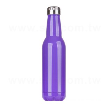 熱銷款雙層不銹鋼啤酒瓶保溫杯(紫色款)-客製化雷射雕刻環保杯-可印刷企業logo_0