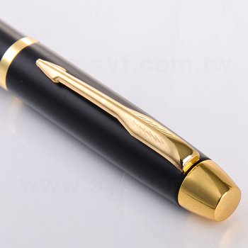 廣告金屬中性筆-開蓋式霧黑筆桿原子筆-採購批發製作贈品筆_2