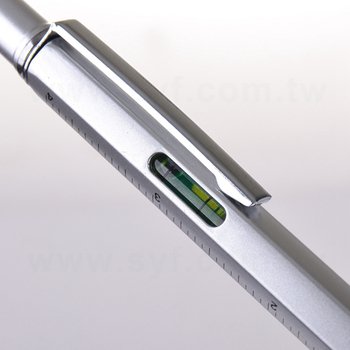觸控筆-旋轉式測量尺-塑膠筆管原子筆可印刷logo_5