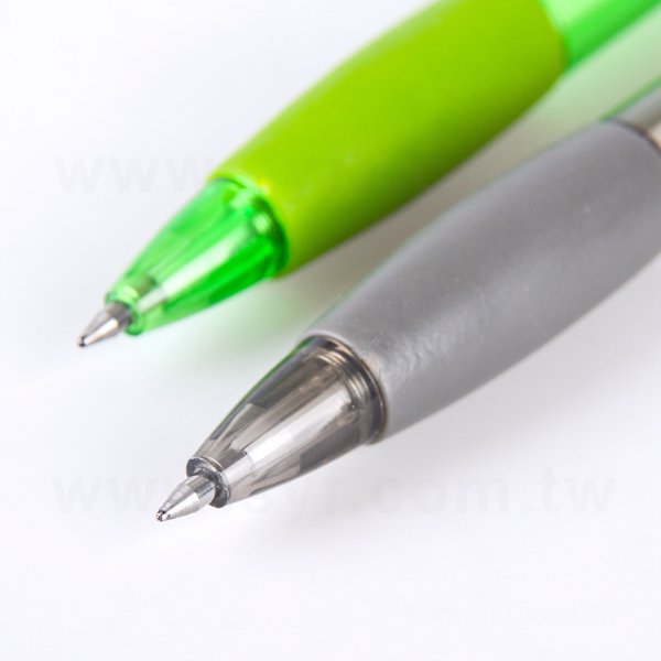 廣告筆-造型防滑白透明桿單色原子筆_5